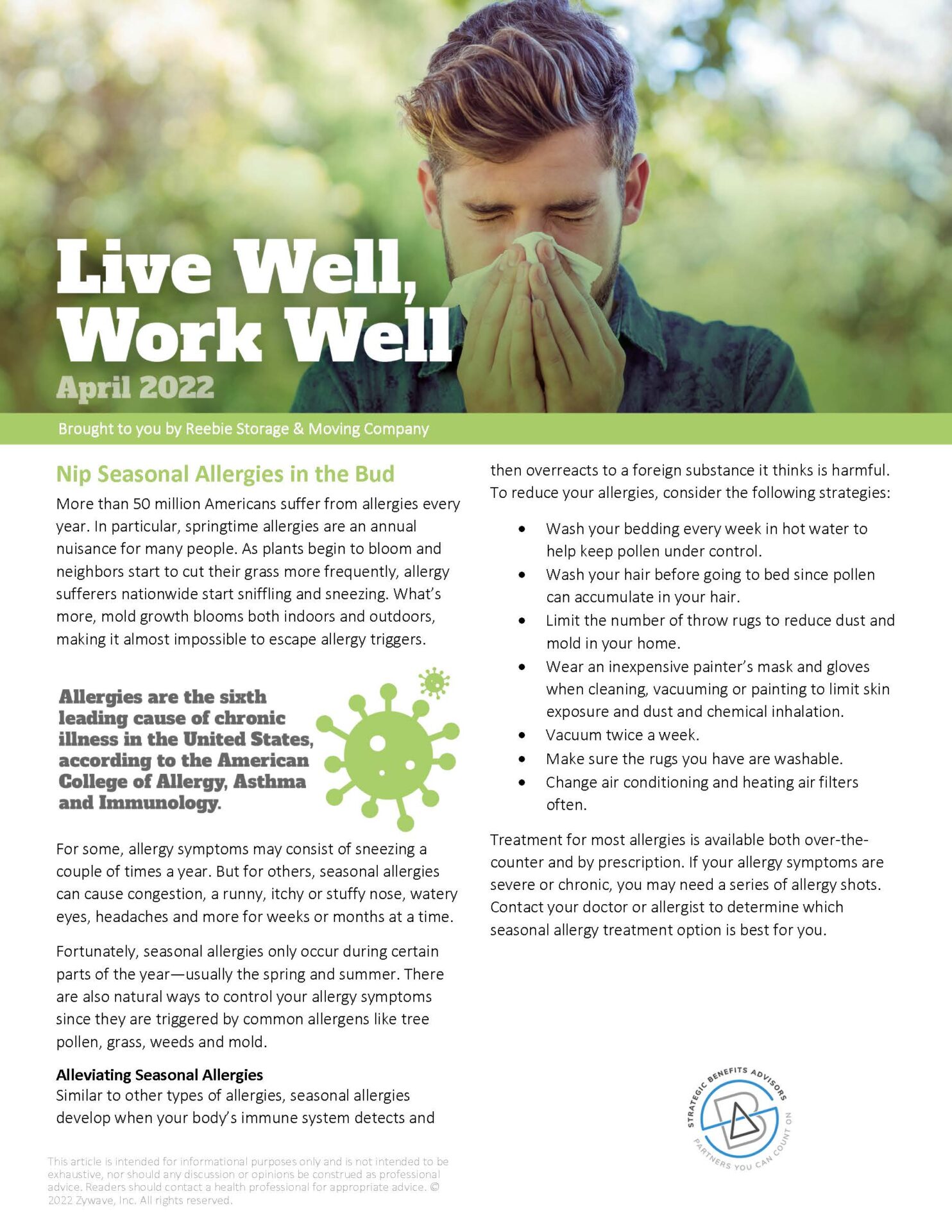 Live Well Work Well April 2022, page 1