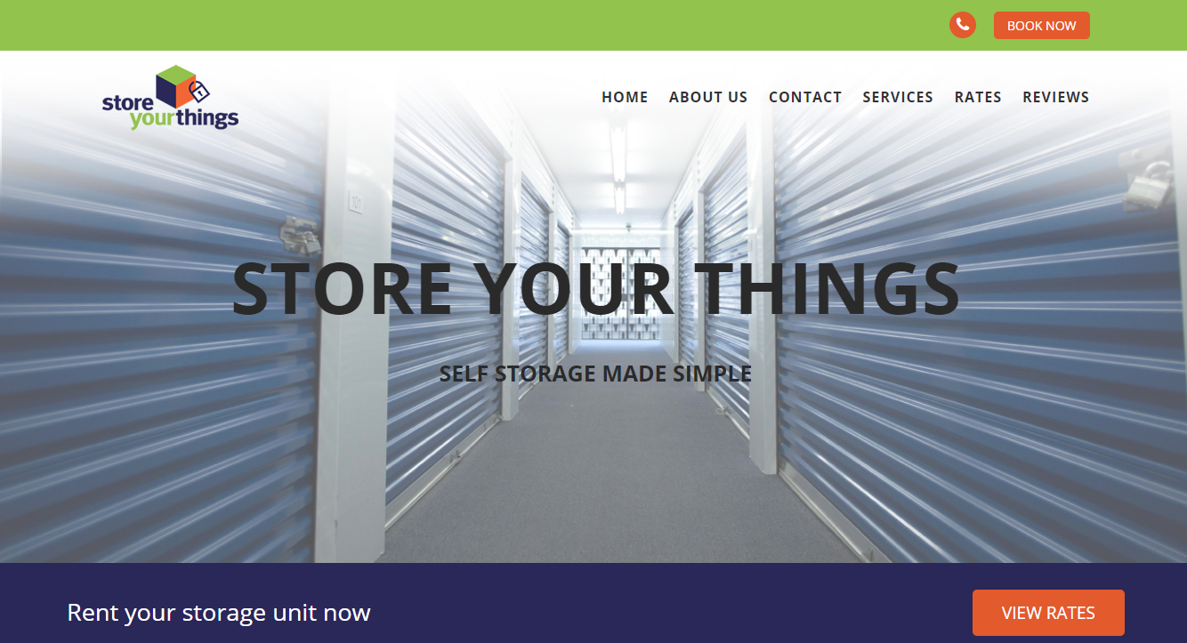 Store Your Things website screenshot